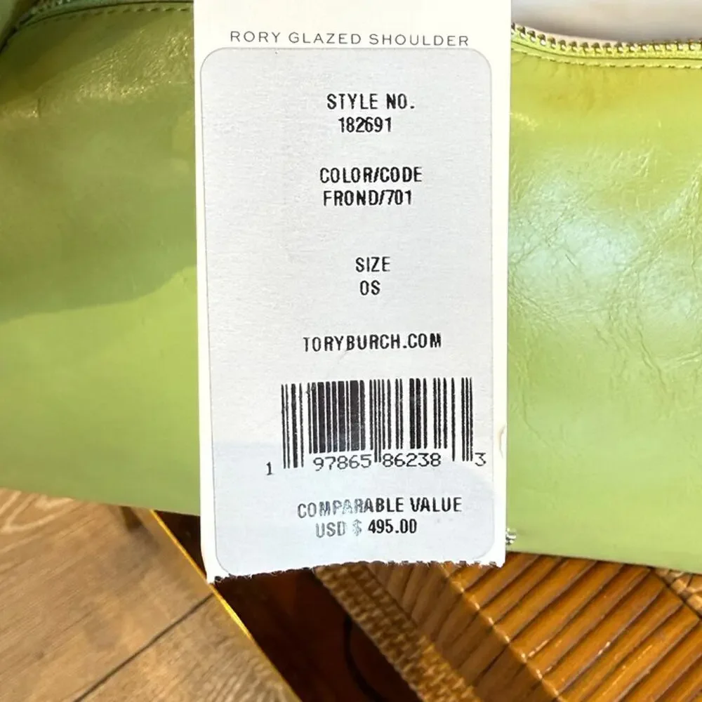 Tory Burch Rory Glazed Shoulder Bag 182691 $450 Frond